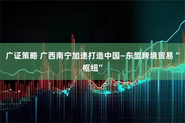 广证策略 广西南宁加速打造中国—东盟跨境贸易“枢纽”